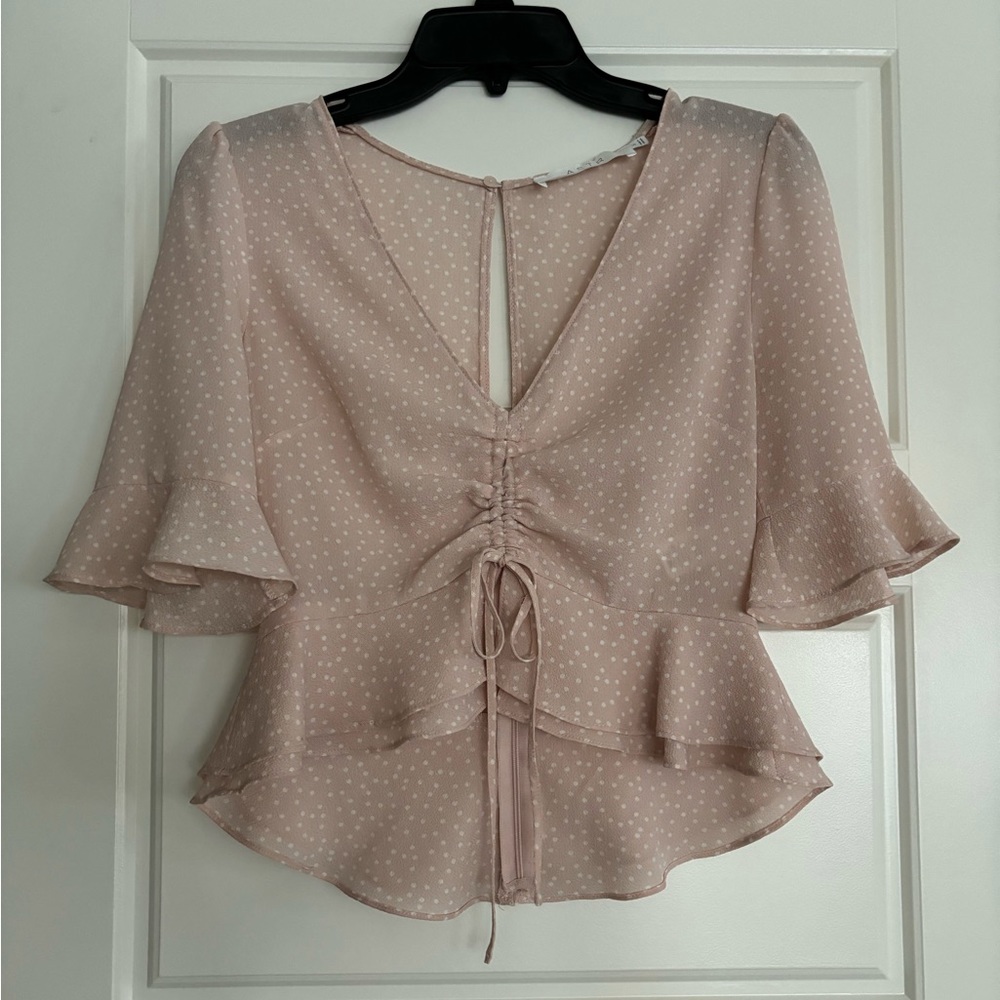 ASTR the Label light pink blouse